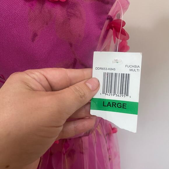 Dress the Population Pink Floral Midi Dress - Picture 8 of 13